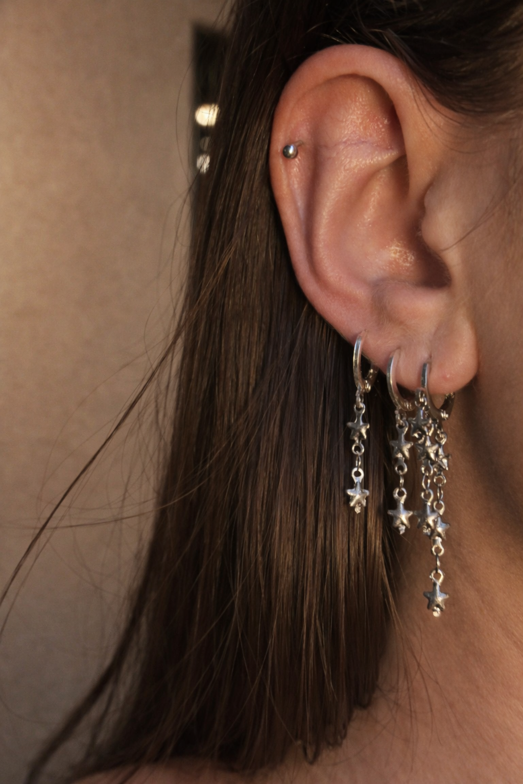 PENDIENTES TRIPLE STAR